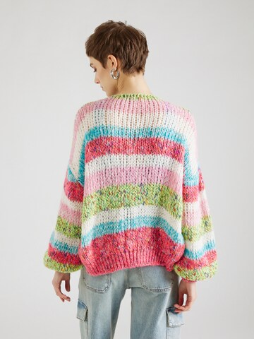 Frogbox Knit Cardigan 'Ringel' in White