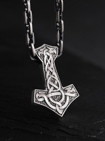 REYTEL Anhänger 'MŁOT Z TARCZĄ YGGDRASIL' in Silber