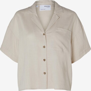 Camicia da donna 'ELOISA' di SELECTED FEMME in beige: frontale