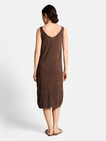 TOM TAILOR DENIM Strickkleid in Braun