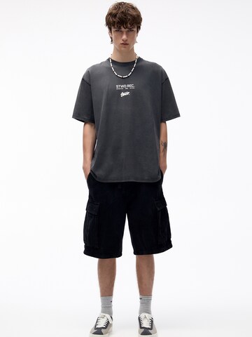 Pull&Bear T-Shirt in Schwarz