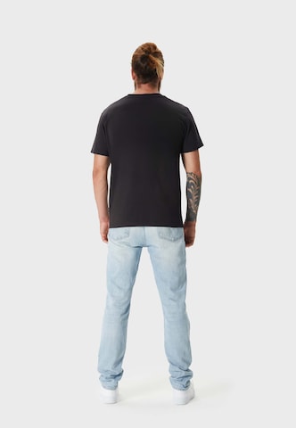 Oldskull Shirt 'ASIAN SECRET OWL SKULL' in Zwart