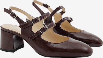 Desa Slingpumps 'Schuhe mit Blockabsatz' in Rood: voorkant