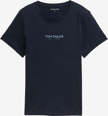 TOM TAILOR Shirt in Blauw: voorkant