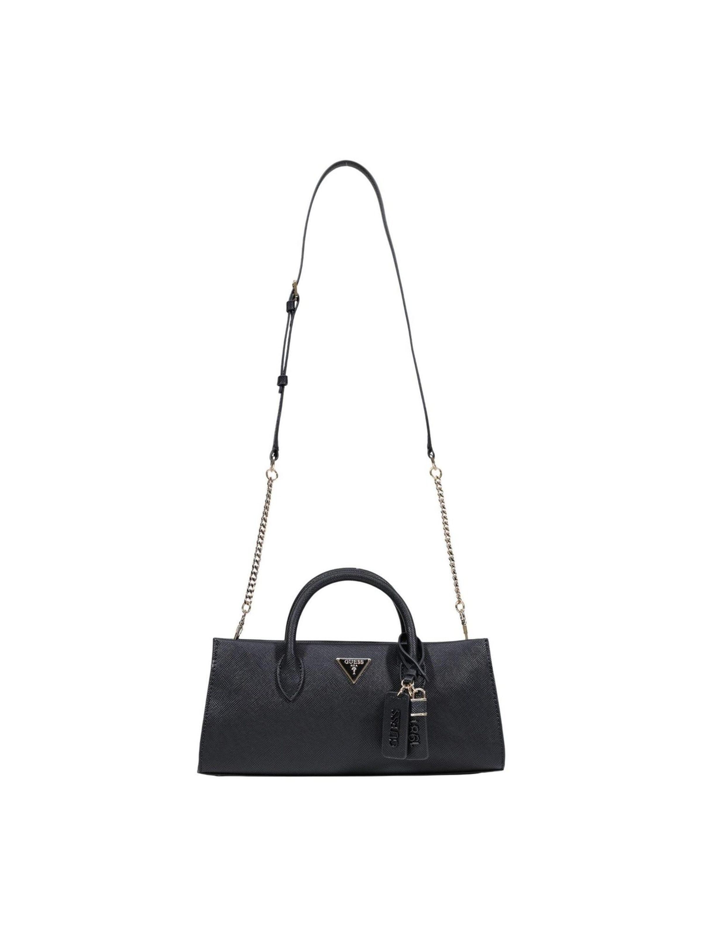 GUESS Schultertasche 'NOELLE II GIRLFRIEND SATCHEL HWZG96 72040'‌‌‌‌‌‌‌‌‌ in Schwarz