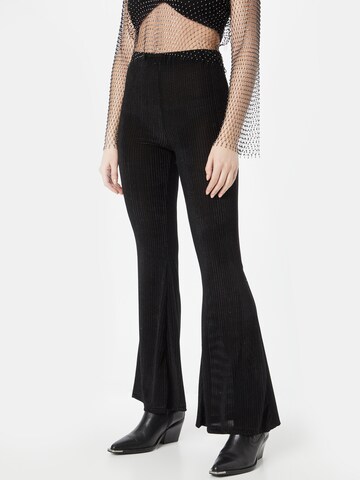 Compania Fantastica Flared Pants in Black: front