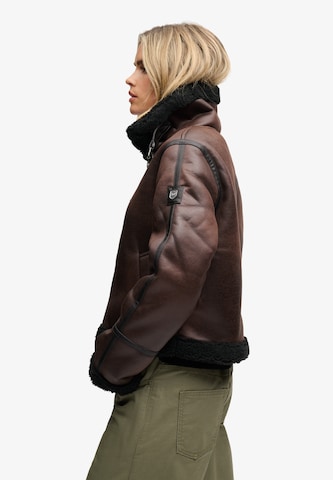 Superdry & Co Zimní bunda – hnědá