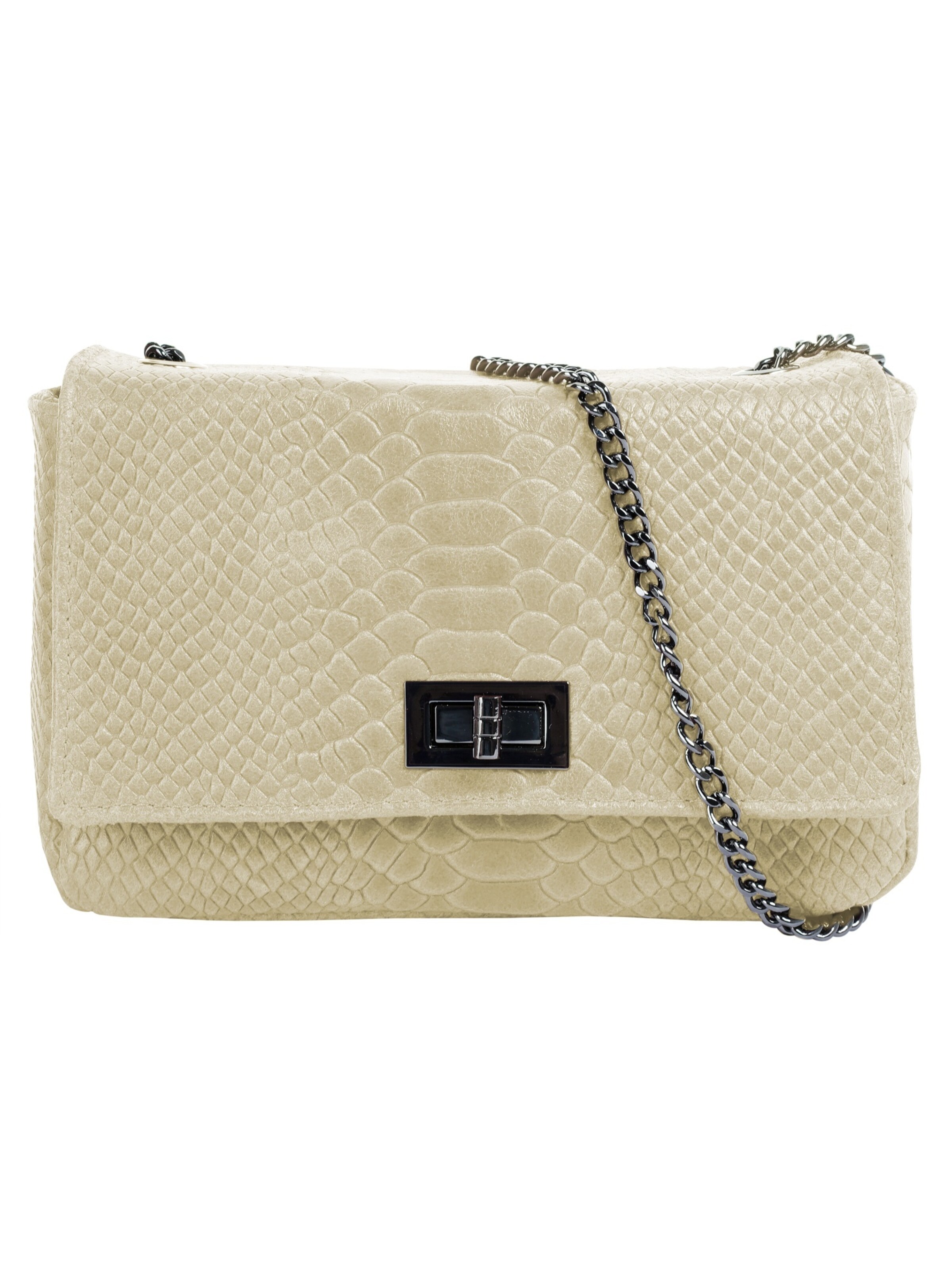 Sac à bandoulière Cluty en beige : devant