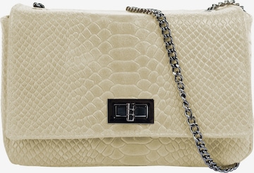Sac à bandoulière Cluty en beige : devant