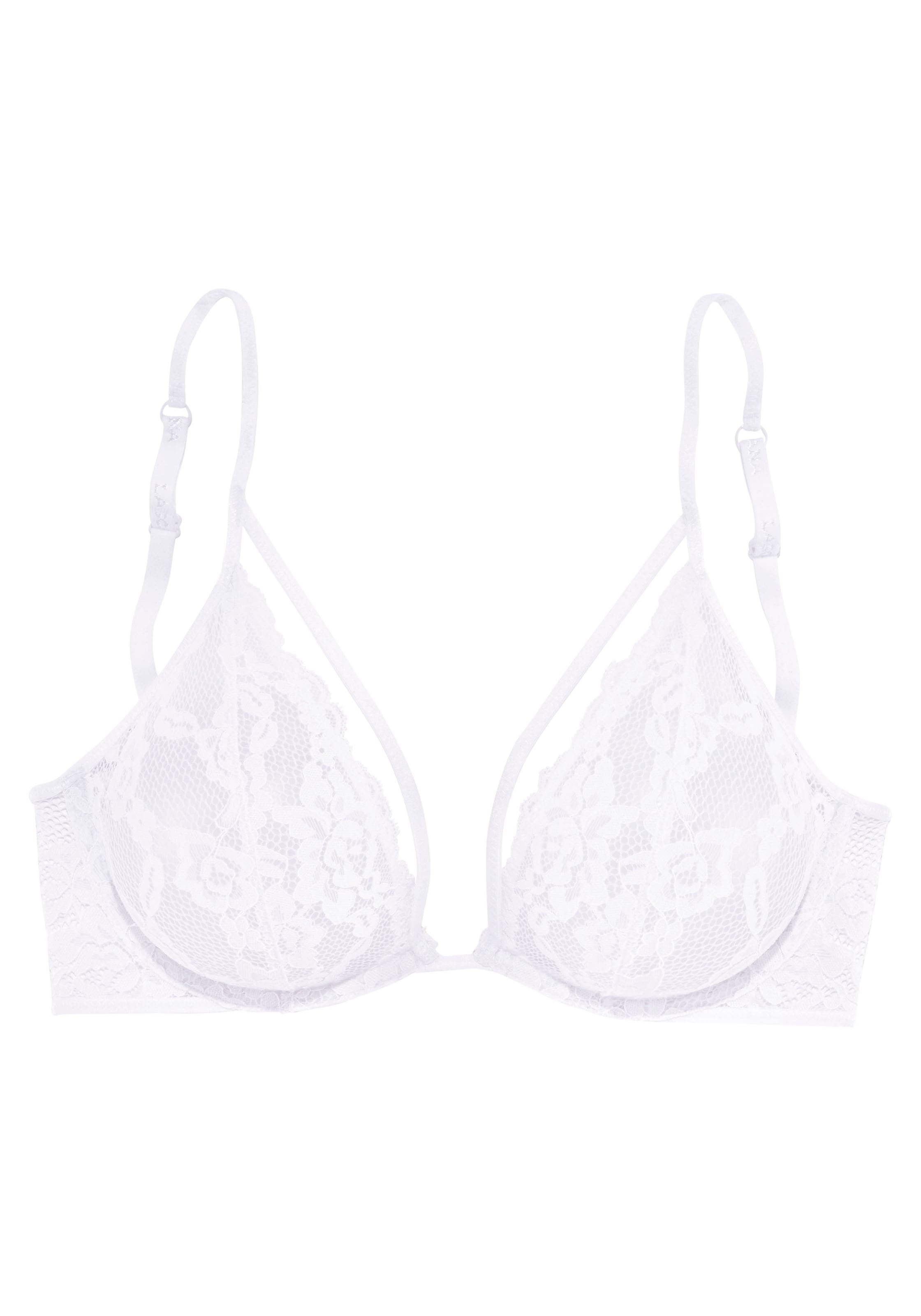 LASCANA Бюстгальтер под футболку Бюстгальтер в Белый: спереди