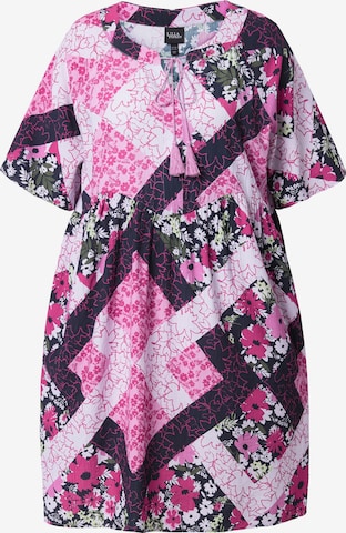 Ulla Popken Zomerjurk in Roze: voorkant