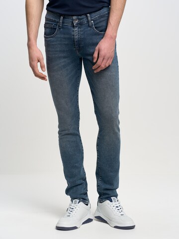 BIG STAR Slimfit Jeans 'Jeffray' in Blauw: voorkant