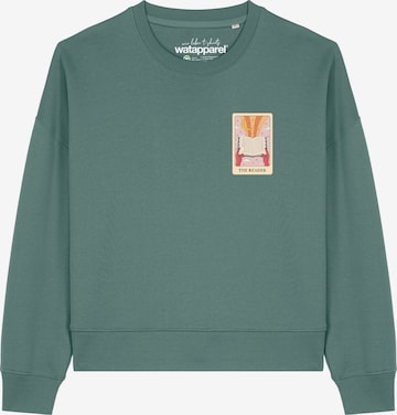 Felpa 'Tarot The Reader ' di Watapparel in verde: frontale