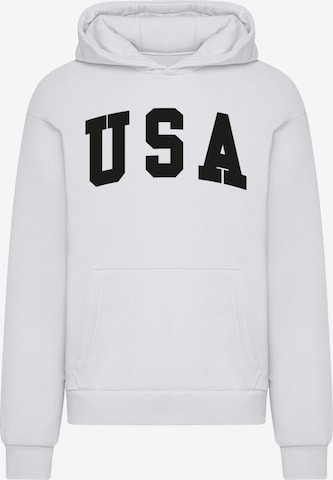 Mister Tee Sweatshirt 'USA' in White: front