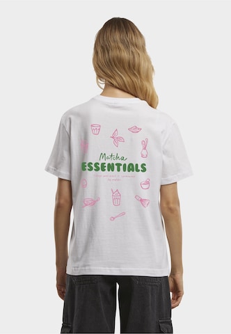 Miss Tee - Camisa 'Matcha Essentials Good Mood Tee' em branco