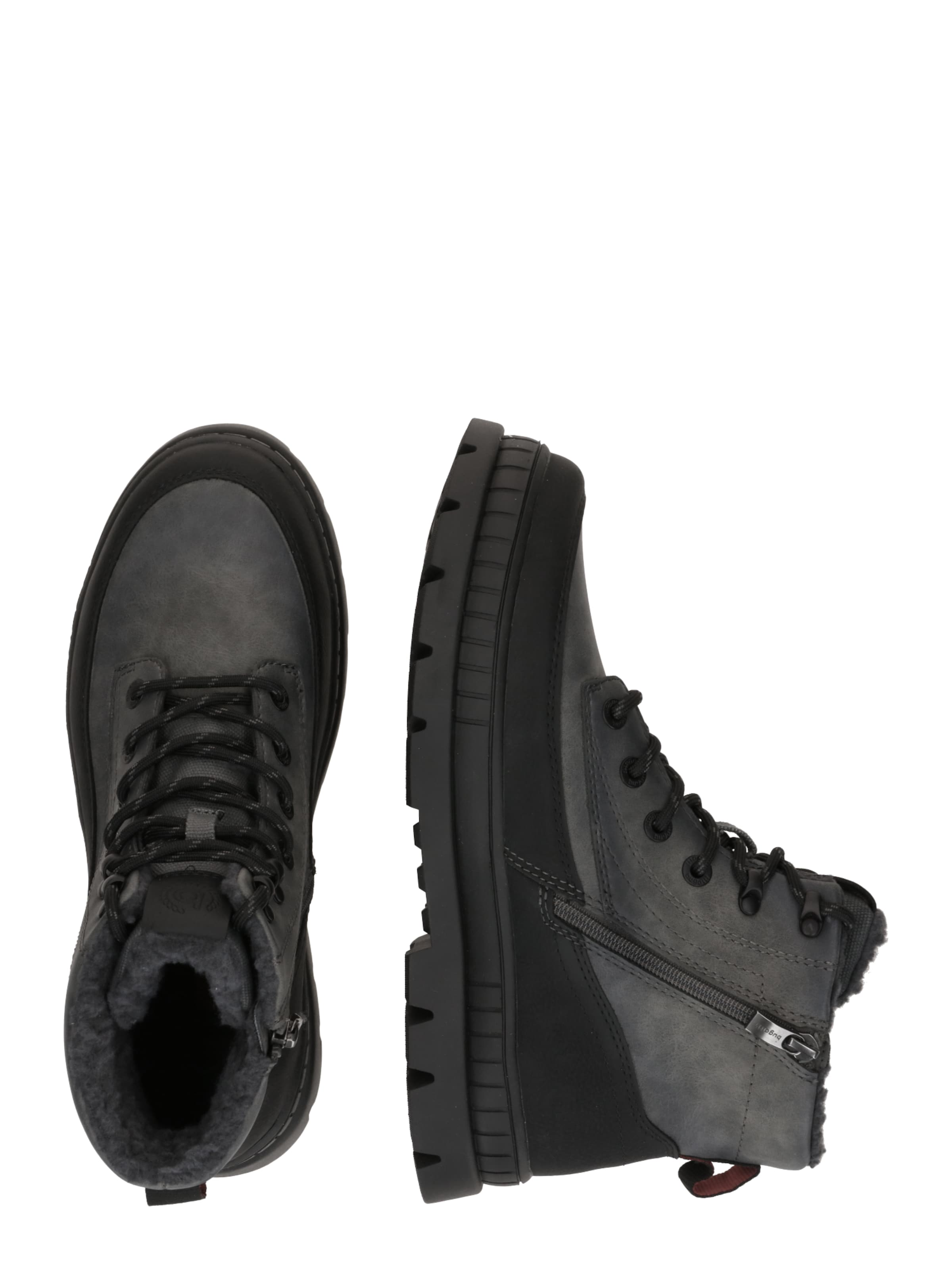 bugatti Gležnarji z vezalkami 'AGA' | siva barva