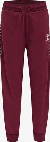 Hummel Tapered Sporthose in Lila: predná strana