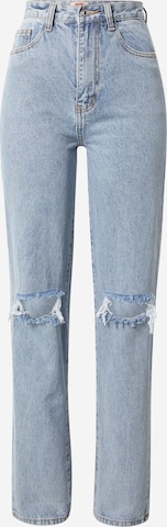 Misspap Wide leg Jeans in Blauw: voorkant