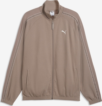 Veste de sport PUMA en beige : devant