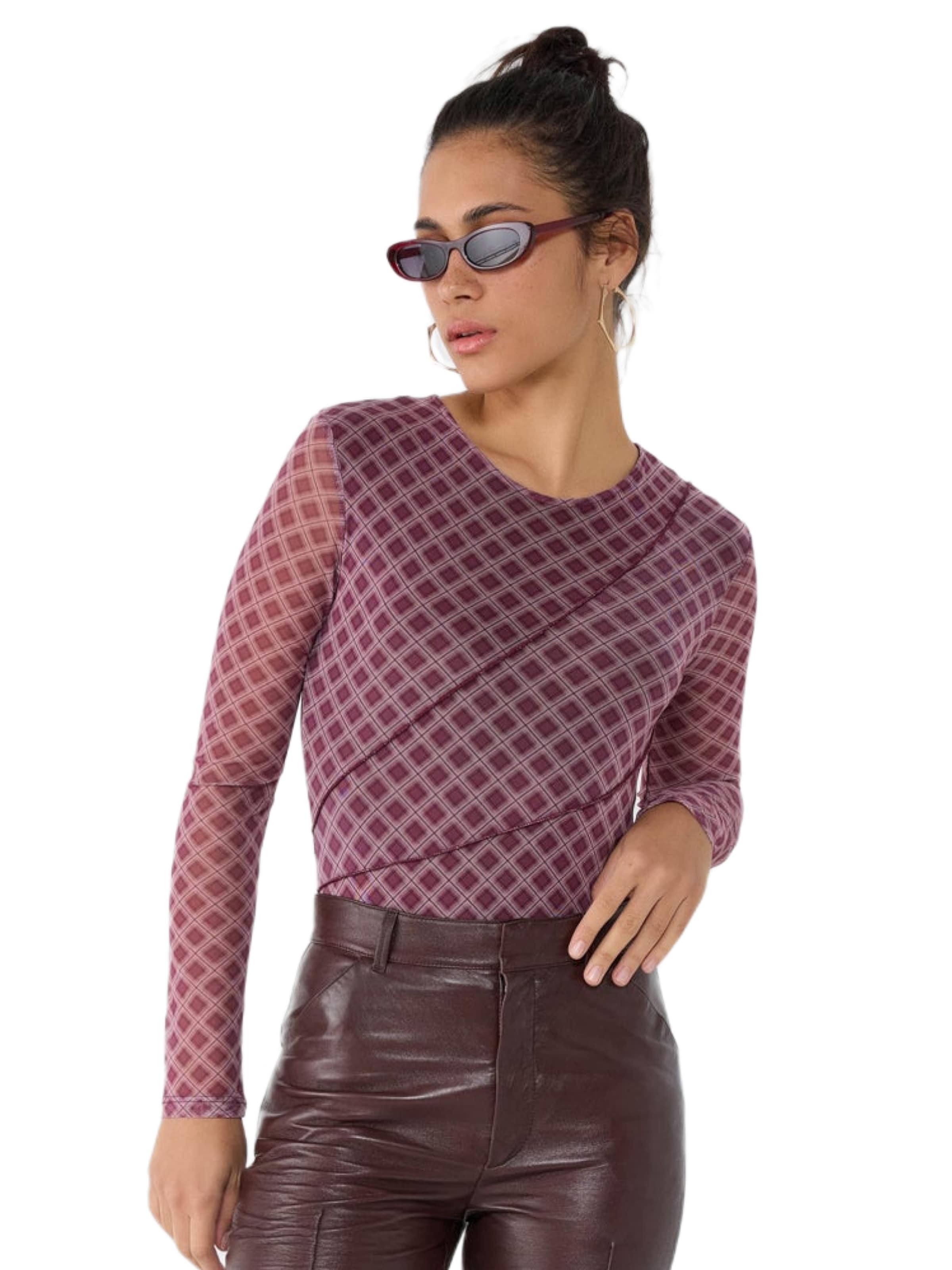 No Matter What Blouse body in Rood: voorkant