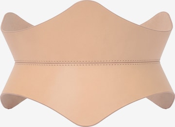 Haute Cuir - Cinturón 'Soreen' en beige: frente