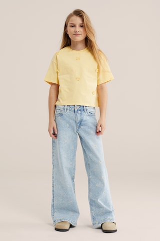 WE Fashion Koszulka w kolorze żółty