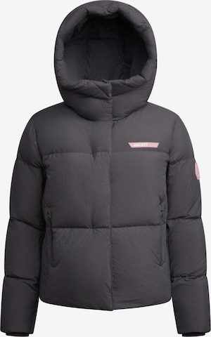 JACK1T Outdoorjas ' Star Shower Daunenjacke ' in Zwart: voorkant