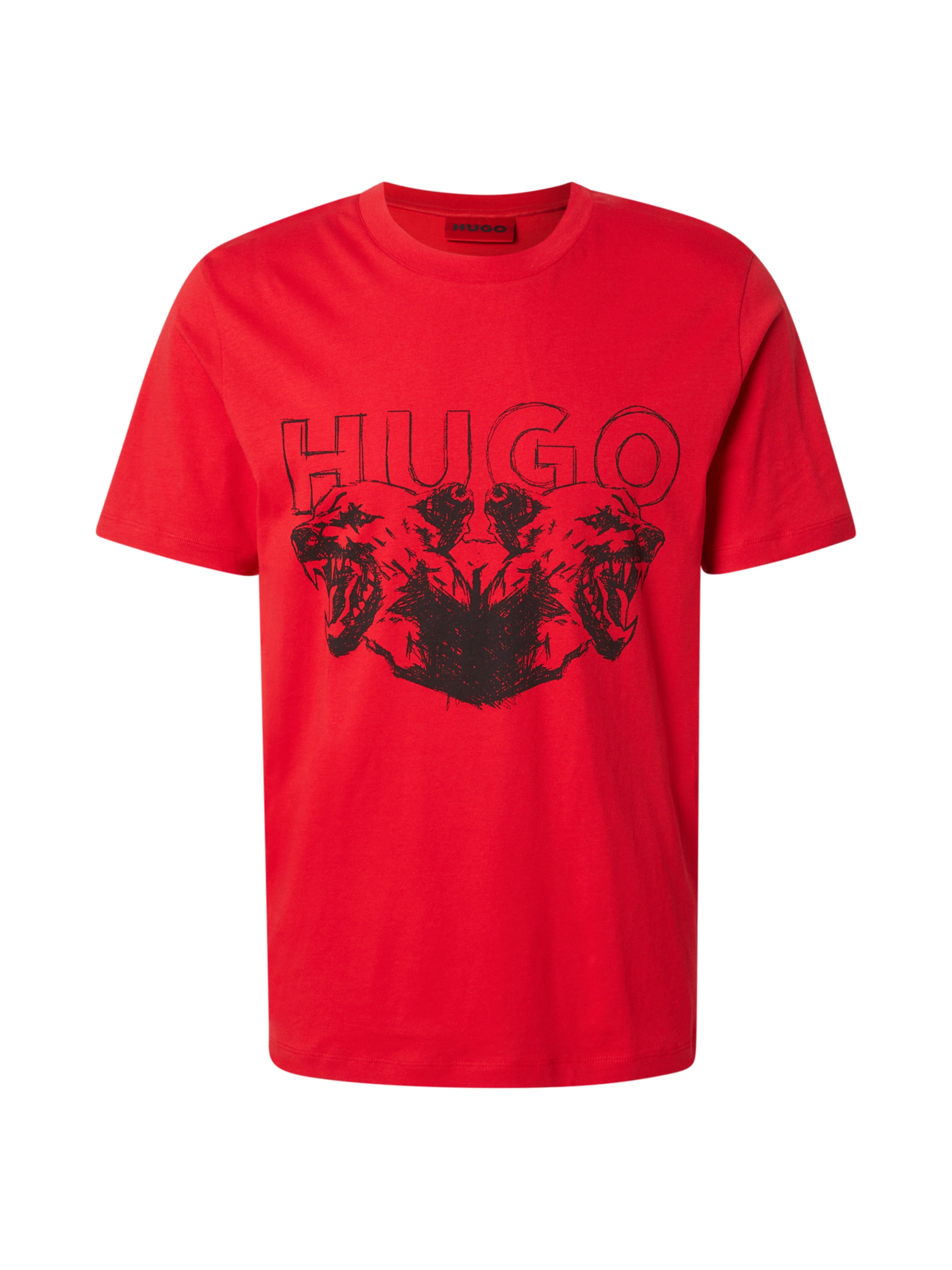 HUGO Tričko 'Durro' – červená: přední strana