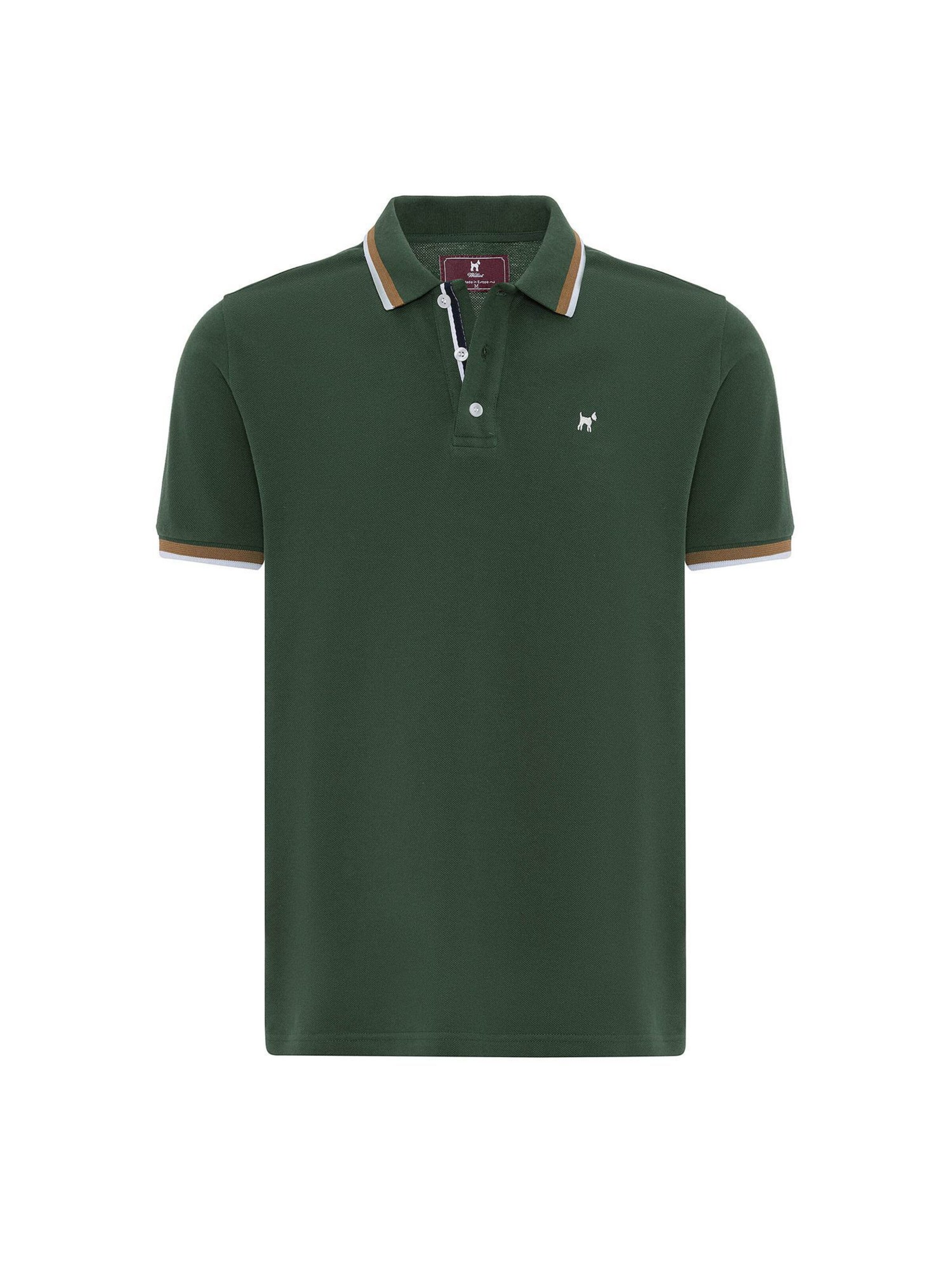 Williot Shirt in Light brown / Dark green / White, Item view