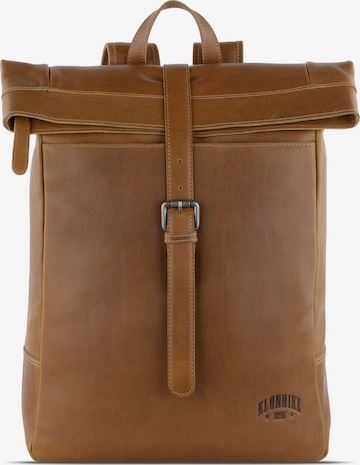 KLONDIKE 1896 Backpack 'Gold Donald' in Brown: front