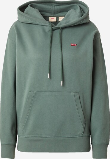 LEVI'S ® Sportisks džemperis 'Standard Hoodie', krāsa - tumši zaļš / sarkans / balts, Preces skats