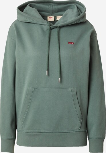 LEVI'S ® Sweatshirt 'Standard Hoodie' i mørkegrøn / rød / hvid, Produktvisning