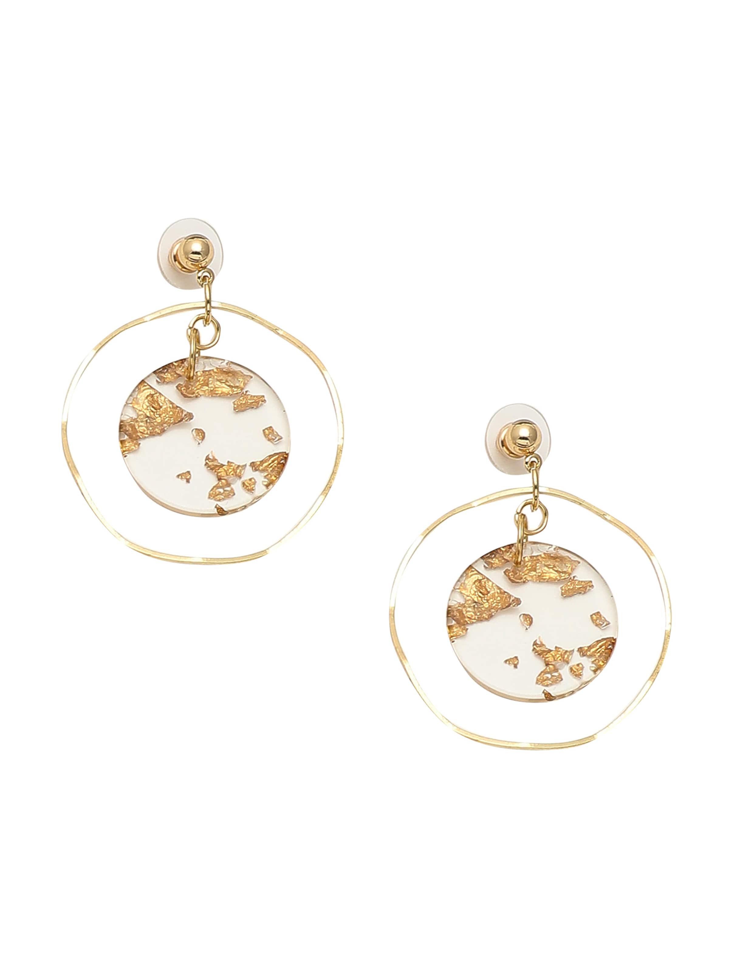 SOHI Øreringe ' Buttr ' i guld: forside