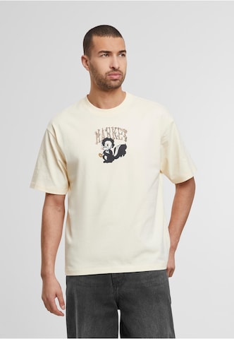 MARKET T-Shirt 'Smiley Quiet Cabin' in Beige