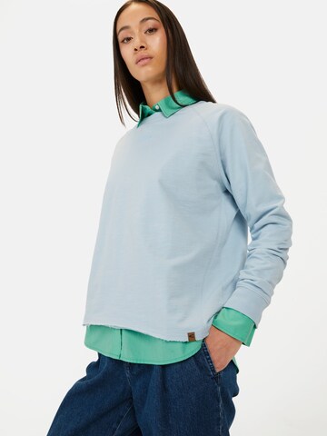 CAMEL ACTIVE Langarmshirt aus reiner Baumwolle in Blau