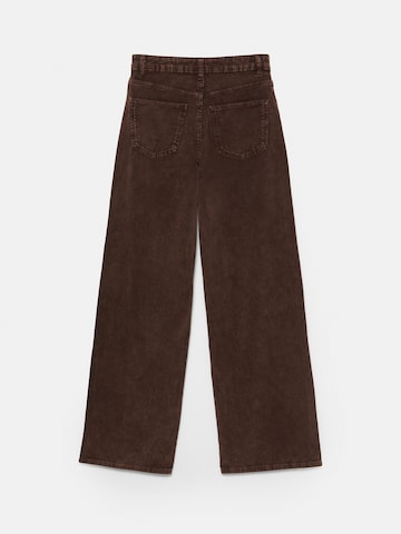 Pull&Bear Bő szár Nadrág - barna