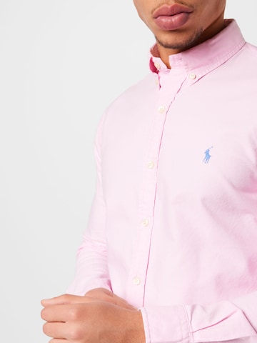 Coupe slim Chemise Polo Ralph Lauren en rose