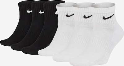 NIKE Athletic Socks in 42-46 in Black / White, Item view