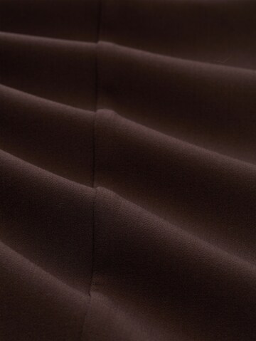 TOM TAILOR Wide leg Pleated Pants in Brown