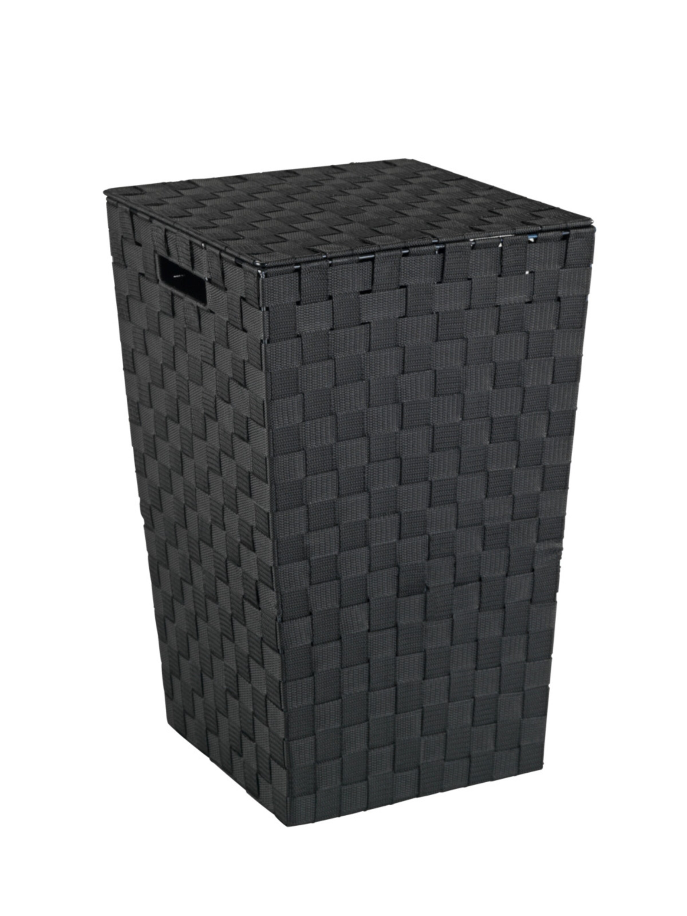 Wenko Wäschekorb 'Adria' in Schwarz: Vorderseite
