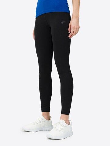 4F Regular Leggings in Black: front