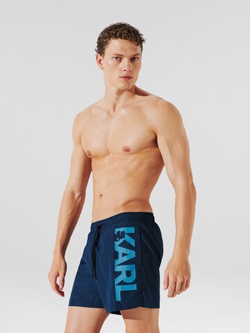 Pantaloncini da bagno di Karl Lagerfeld in blu: frontale