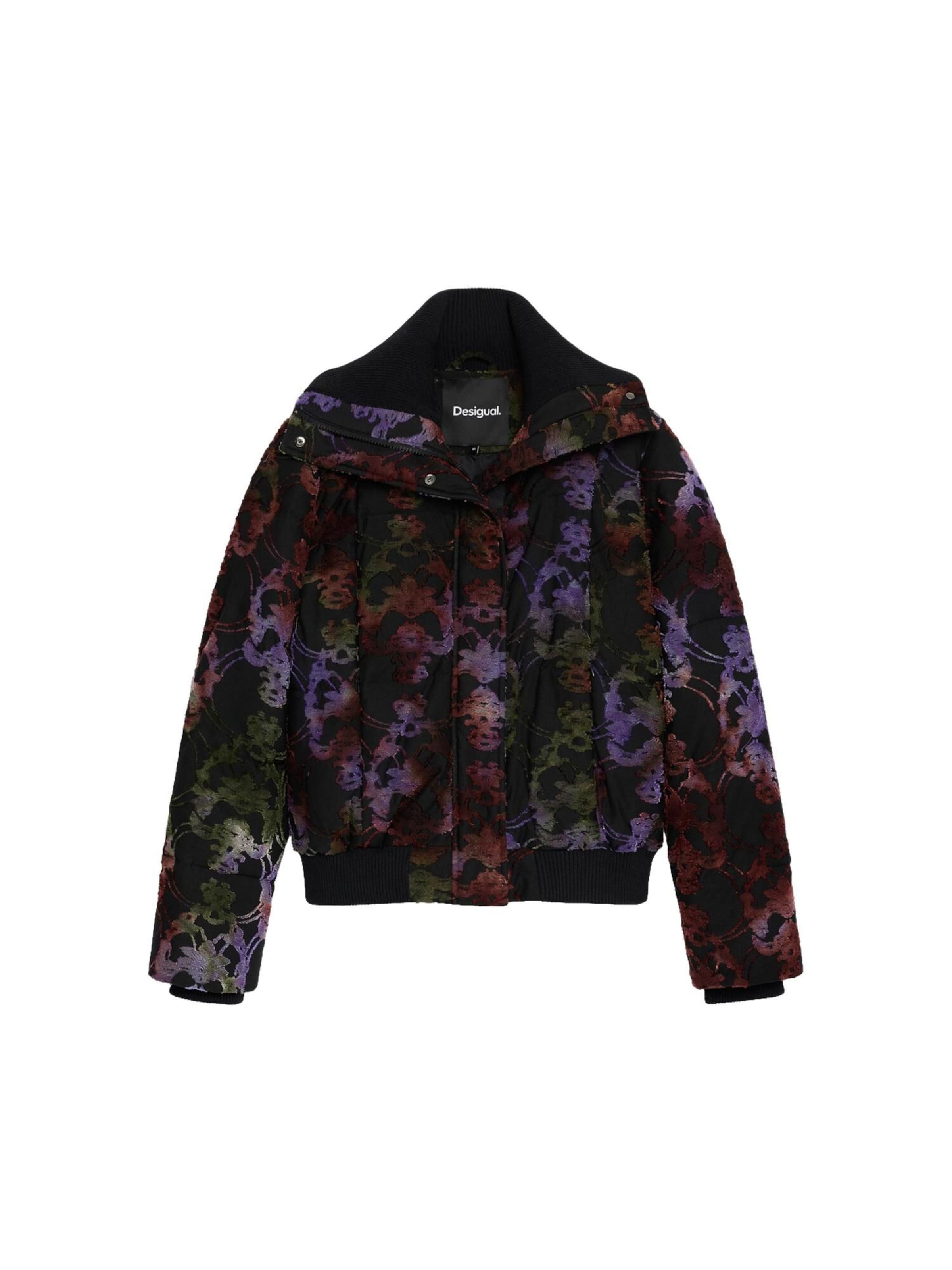 Desigual Between-season jacket in XS in Green / Purple / Black, Item view