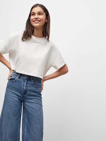 MANGO TEEN Wide leg Jeans in Blue: front