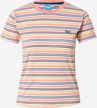 Superdry T-shirt 'Essential' en mûre / saumon / orange clair / blanc, Vue avec produit