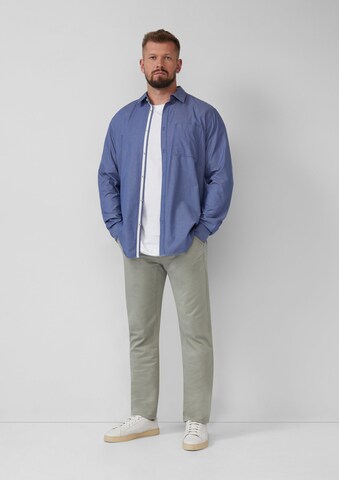 Coupe regular Chemise s.Oliver Men Tall Sizes en bleu