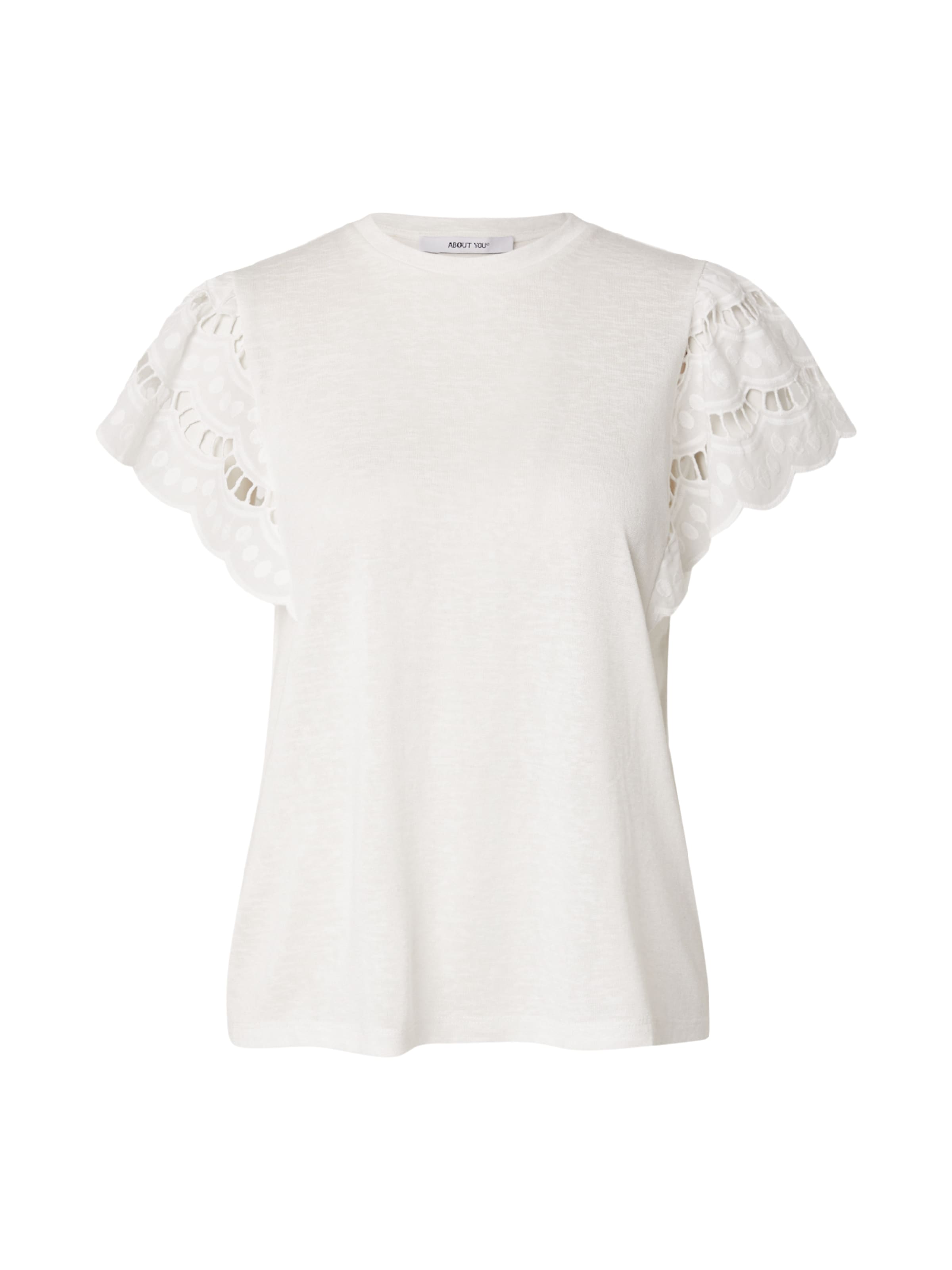 ABOUT YOU T-Shirt 'Davinia' in Weiß: Vorderseite
