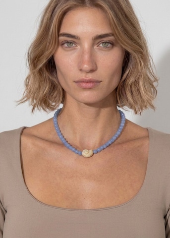PURELEI - Cadena 'Blue Lagoon' en oro: frente