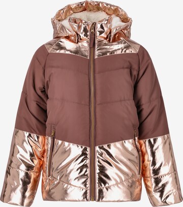 ZigZag Between-Season Jacket 'SCARLETT' in Brown: front