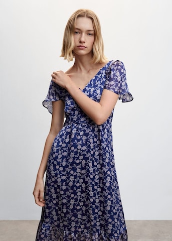 MANGO Letnia sukienka 'Flori' w kolorze niebieski: przód